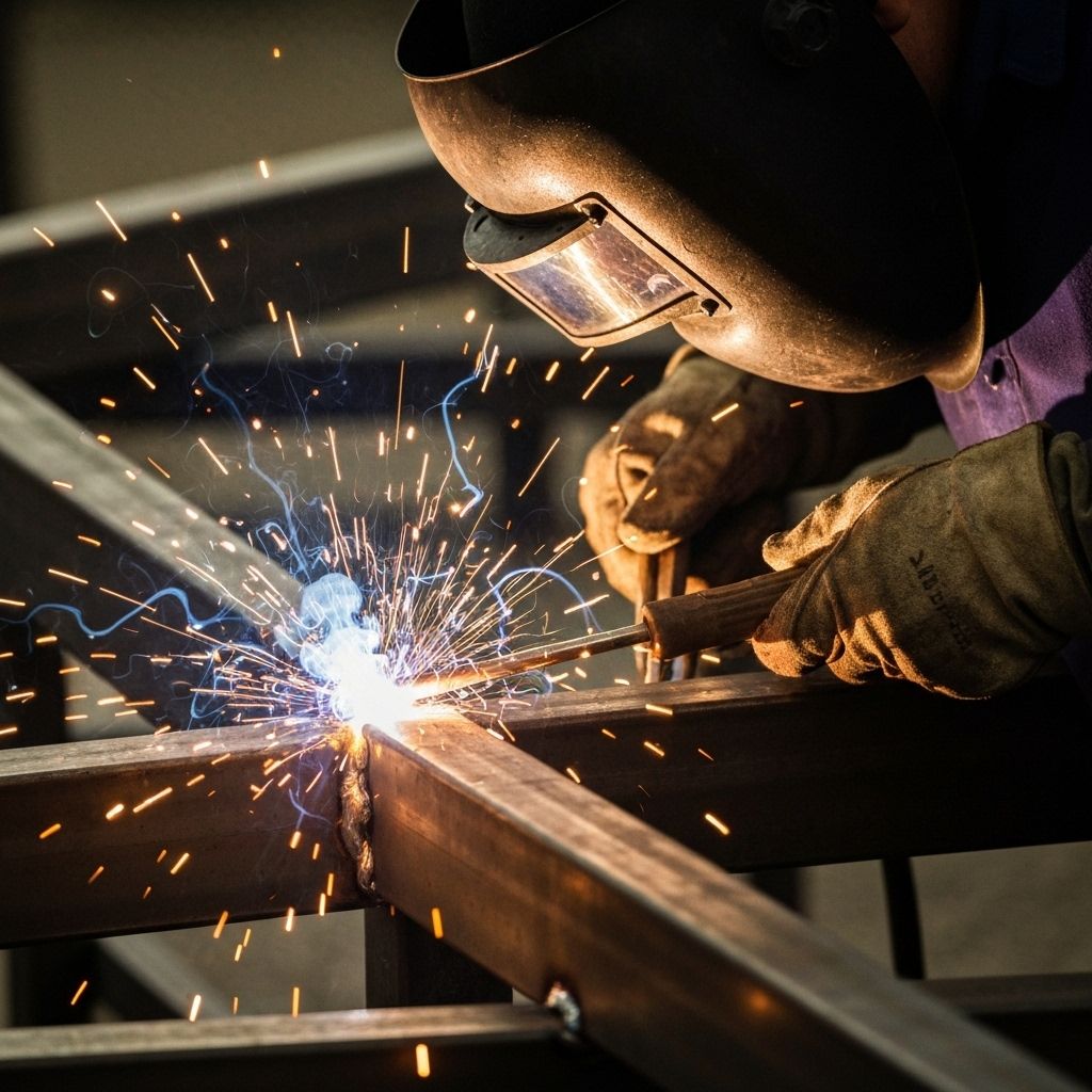 Serralheiro - PR em oficina de soldagem