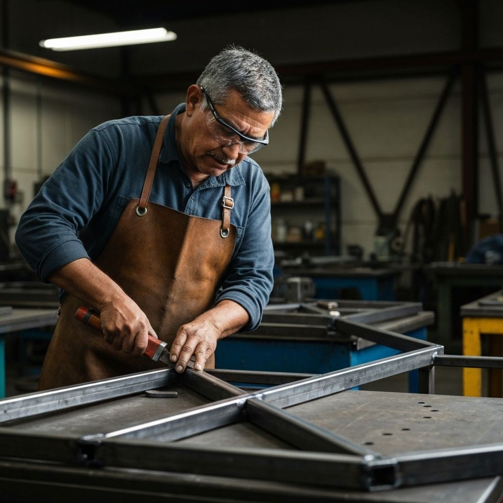 Serralheiro - RS em oficina de soldagem