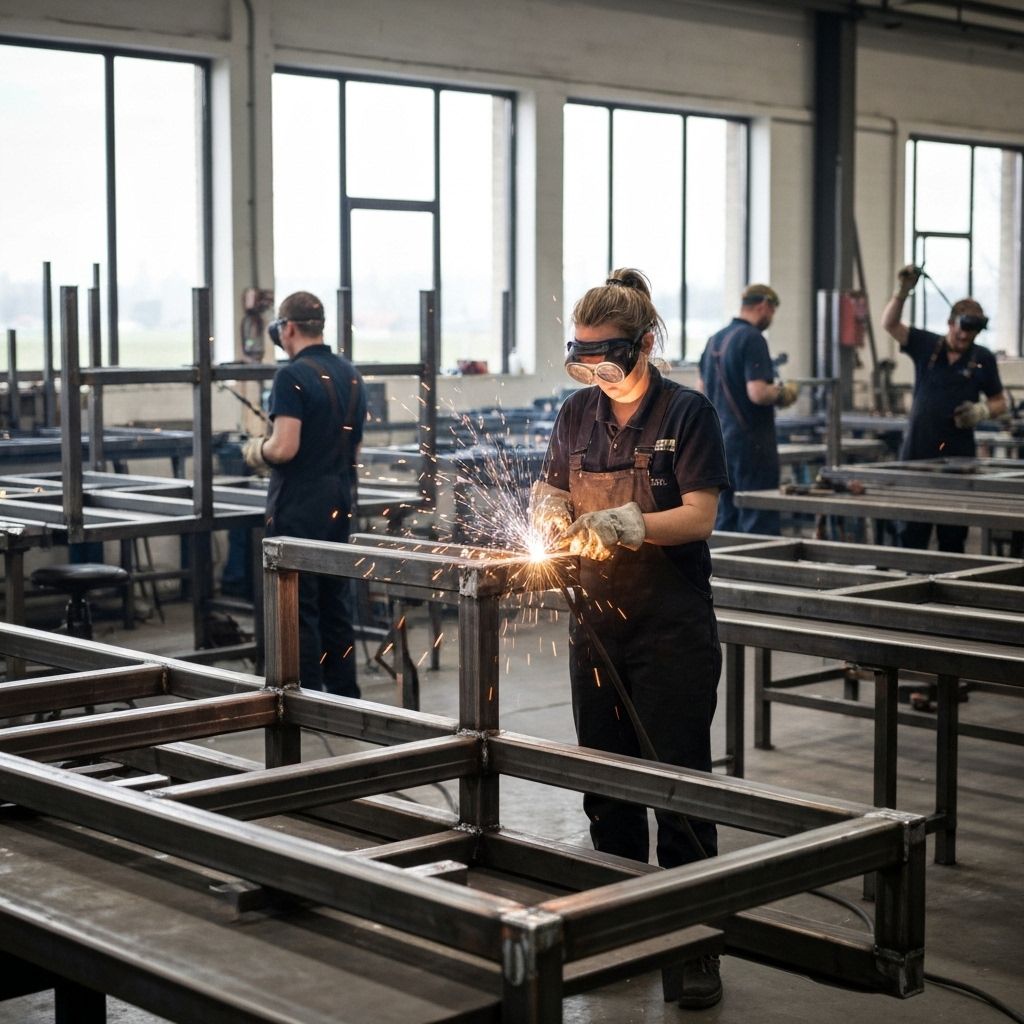 Serralheiro - MG em oficina de soldagem